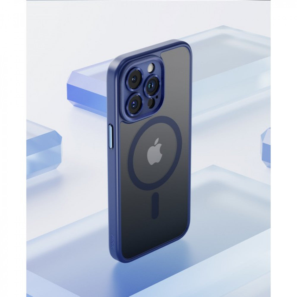 Rock Guard Anti-drop Series TPU Case with Magsafe iPhone 16 Pro Max — Titanium Blue