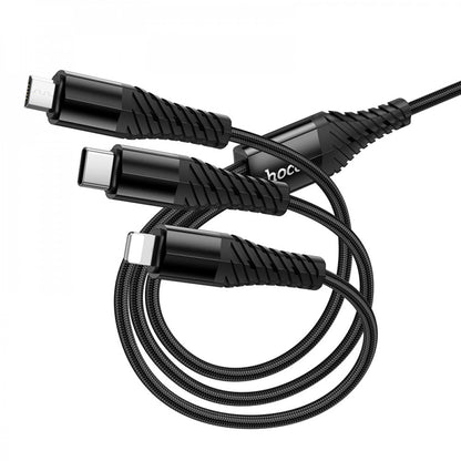 Кабель 3 in 1 ( L , M , С ) 2A (1m) Hoco X123