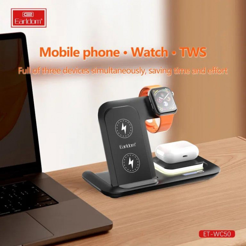 Wireless Charger 3 in 1 — Earldom ET-WC50