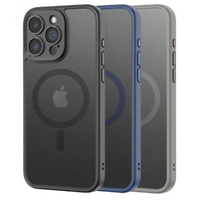 Rock Guard Series TPU Case with Magsafe iPhone 15 Pro Max — Titanium Grey