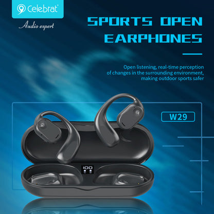 Bluetooth гарнітура TWS Celebrat W29 — Black