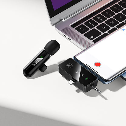 Wireless Digital Microphone — Hoco L20B (iP/Type-C/3.5)