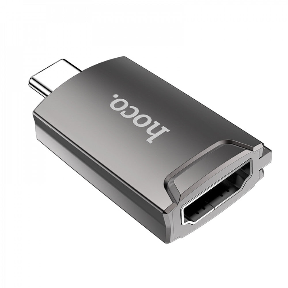 Adapter USB C To HDTV Hoco UA19 — Metal Gray