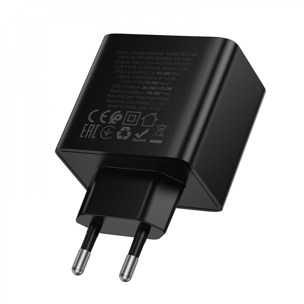 Home Charger 45W PD QC3.0 Borofone BAS16A