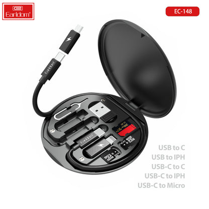 Кабель 3 in 1 ( L , M , С ) 2A (1m) — Earldom EC-148