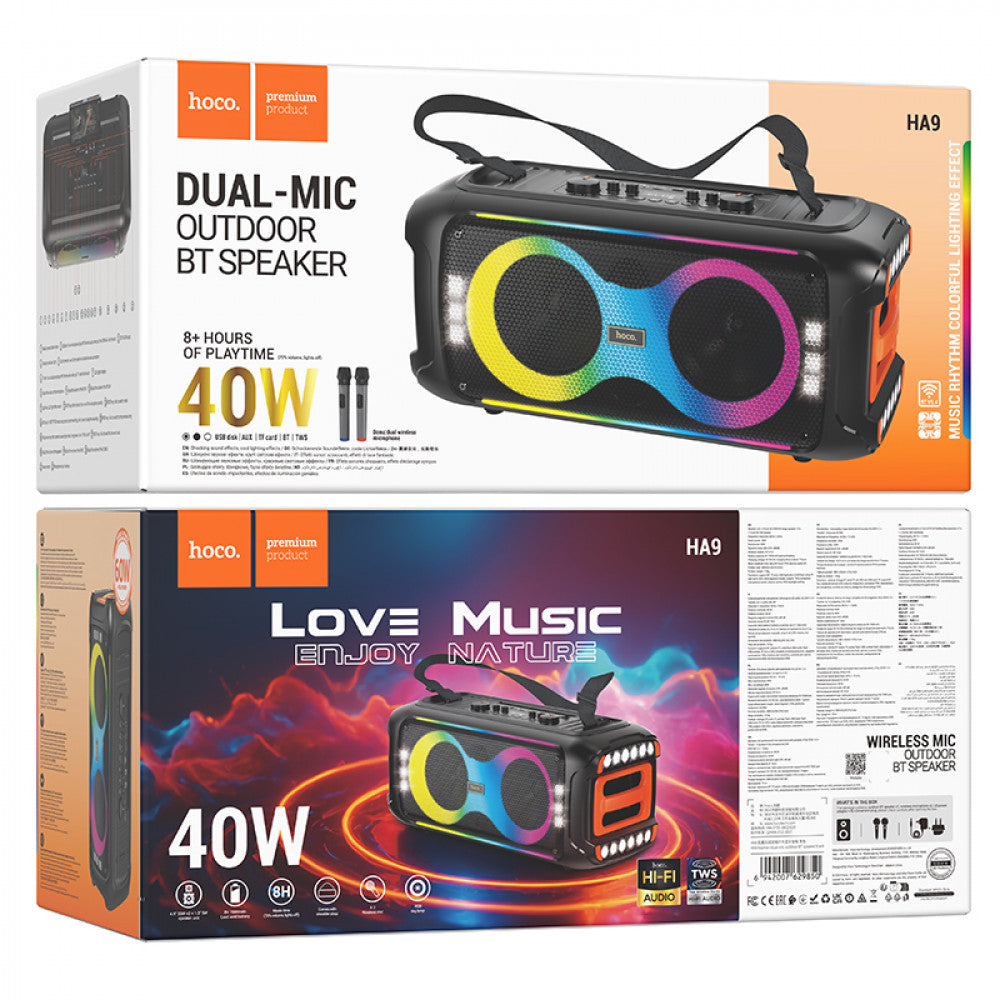 Bluetooth Speaker & 2 Microphones — Hoco HA9