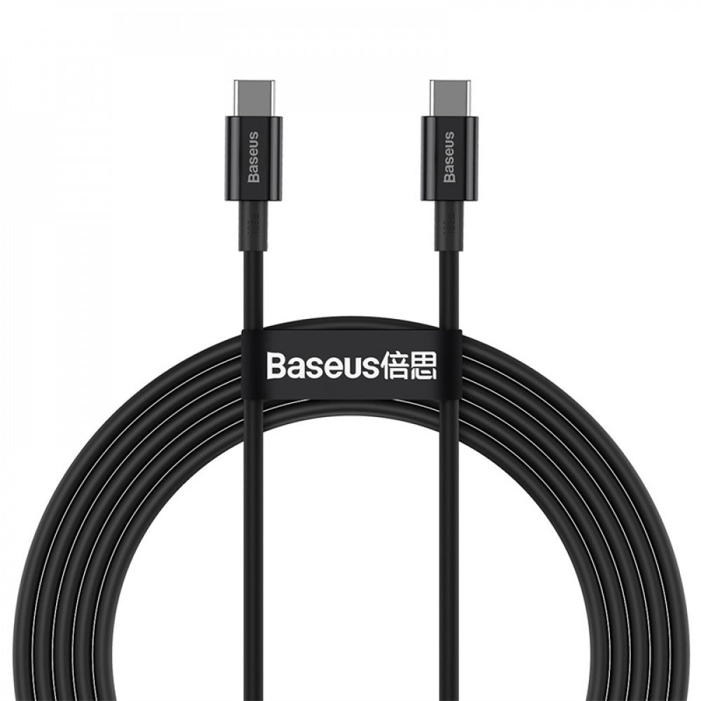 Кабель USB C to C 100W PD (2m) — Baseus (CATYS)  — CATYS-C01 Black