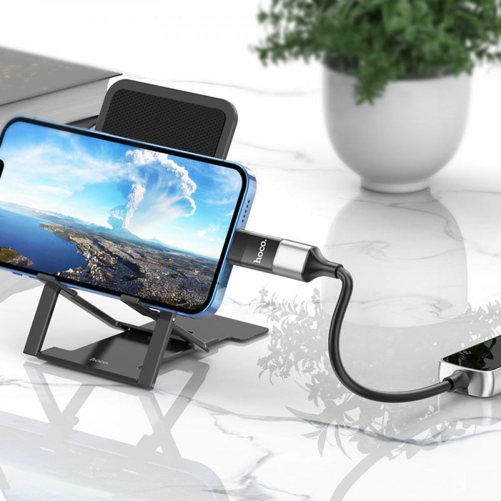 Adapter Lightning To USB 2.0 - Hoco UA17 - Black