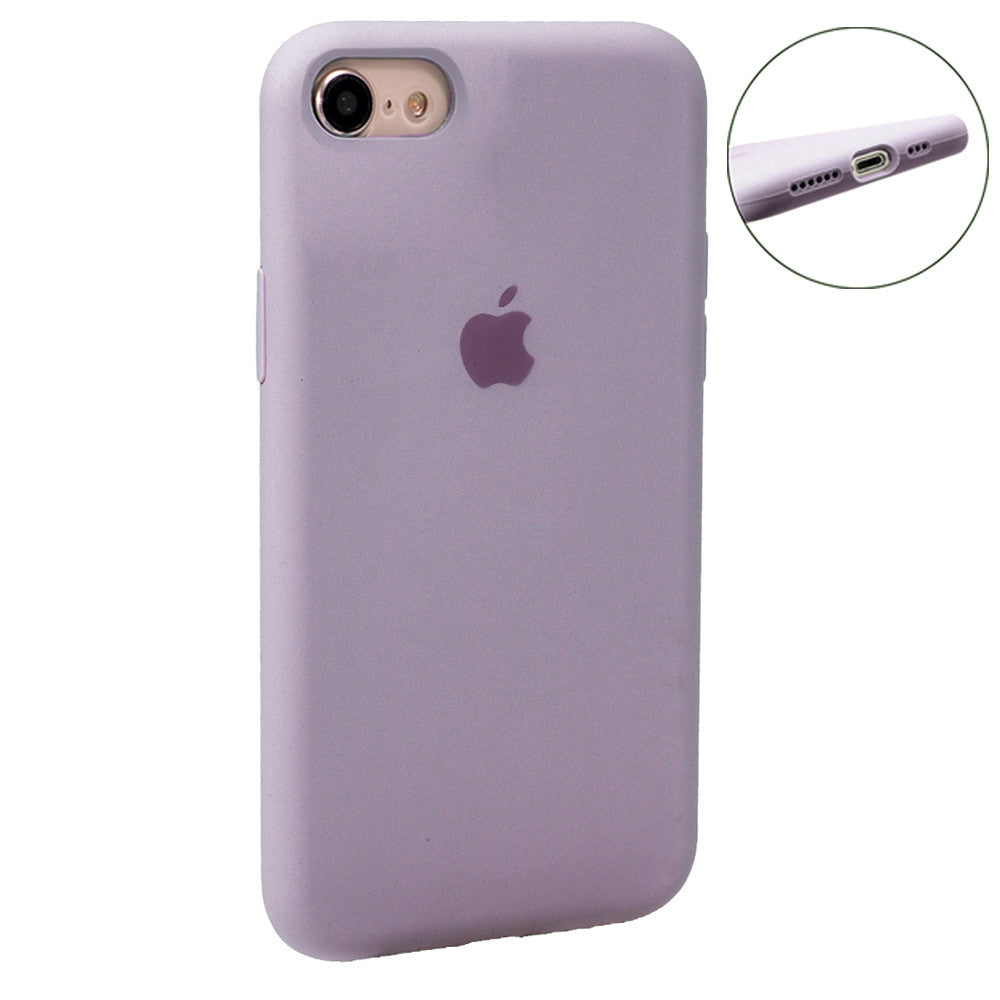 Original Silicone Case Full Size iPhone 7 ; 8 ; SE 2020 — Blue Bird Feather