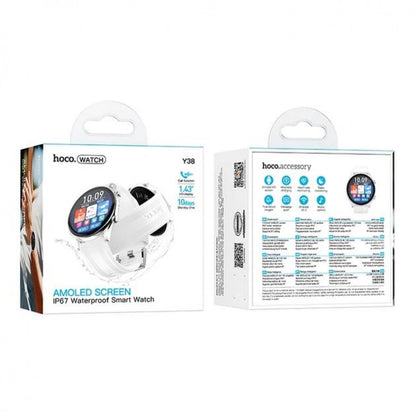 Smart Sports Watch (Call Version) Hoco Y38 — Silver
