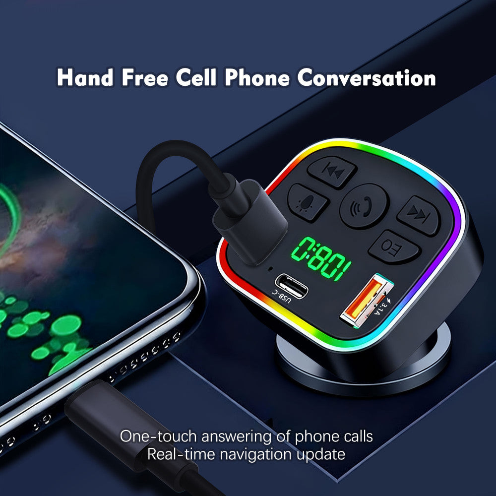 Fm Modulator MP3 | Car Charger | 3.0A | 2U | 1C — Earldom ET-M117