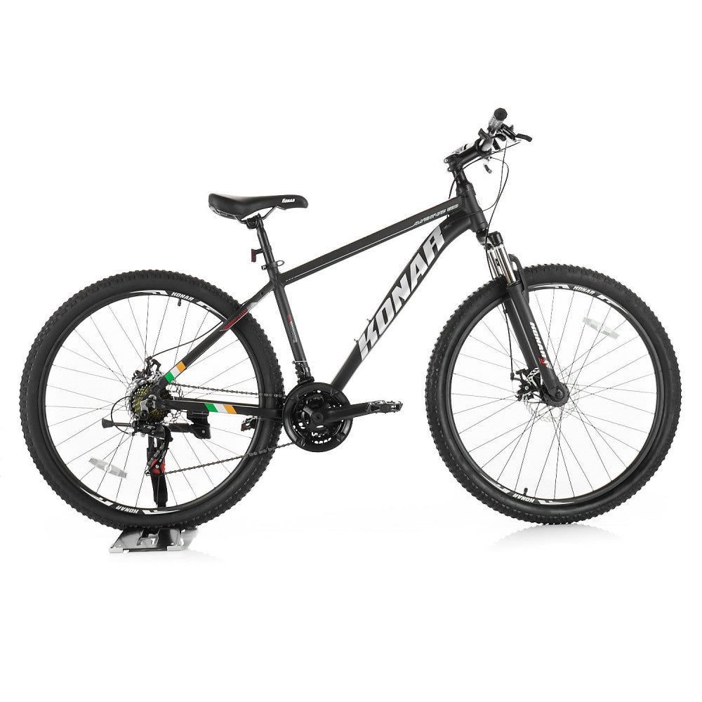 Велосипед KONAR KA-27.5"17# — Matt Black/Silver/Red