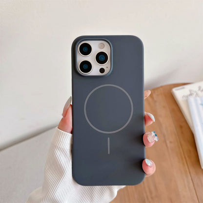 Original Silicone Case HC with MagSafe — iPhone 16 — Charcoal Gray (10)