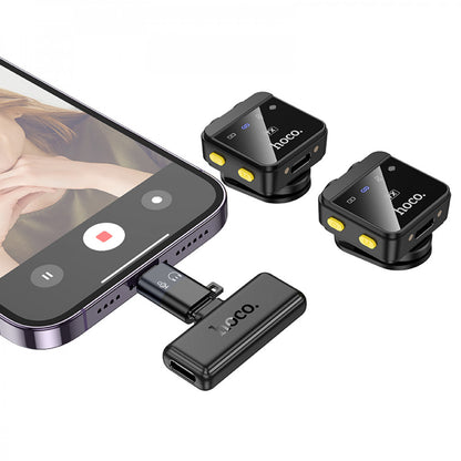 Wireless Digital Microphone — Hoco L17 Dual-mic (iP/Type-C)