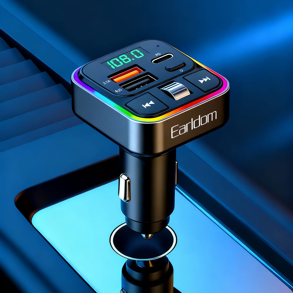 Fm Modulator MP3 | Car Charger | 3.0A | 2U | 1C — Earldom ET-M116