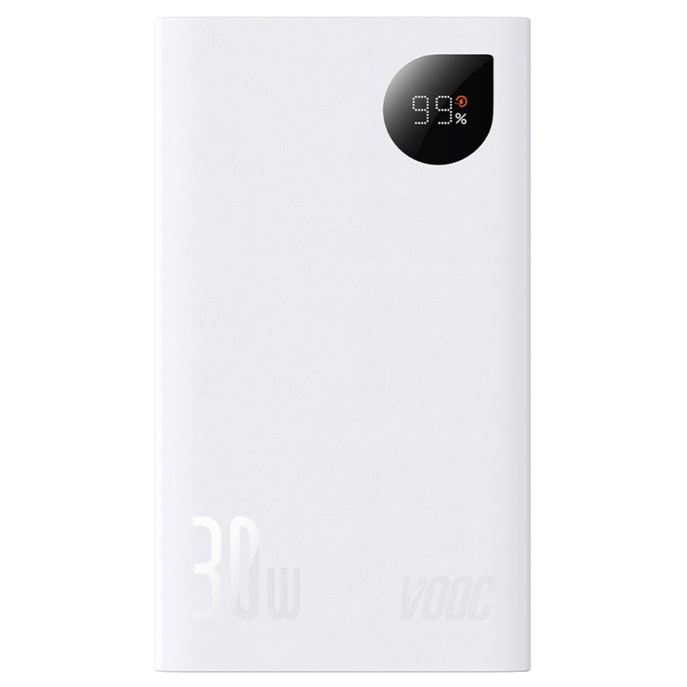 Power Bank 20000 mAh | 30W | Digital Display — Baseus (PPAD050) — PPAD050002 White