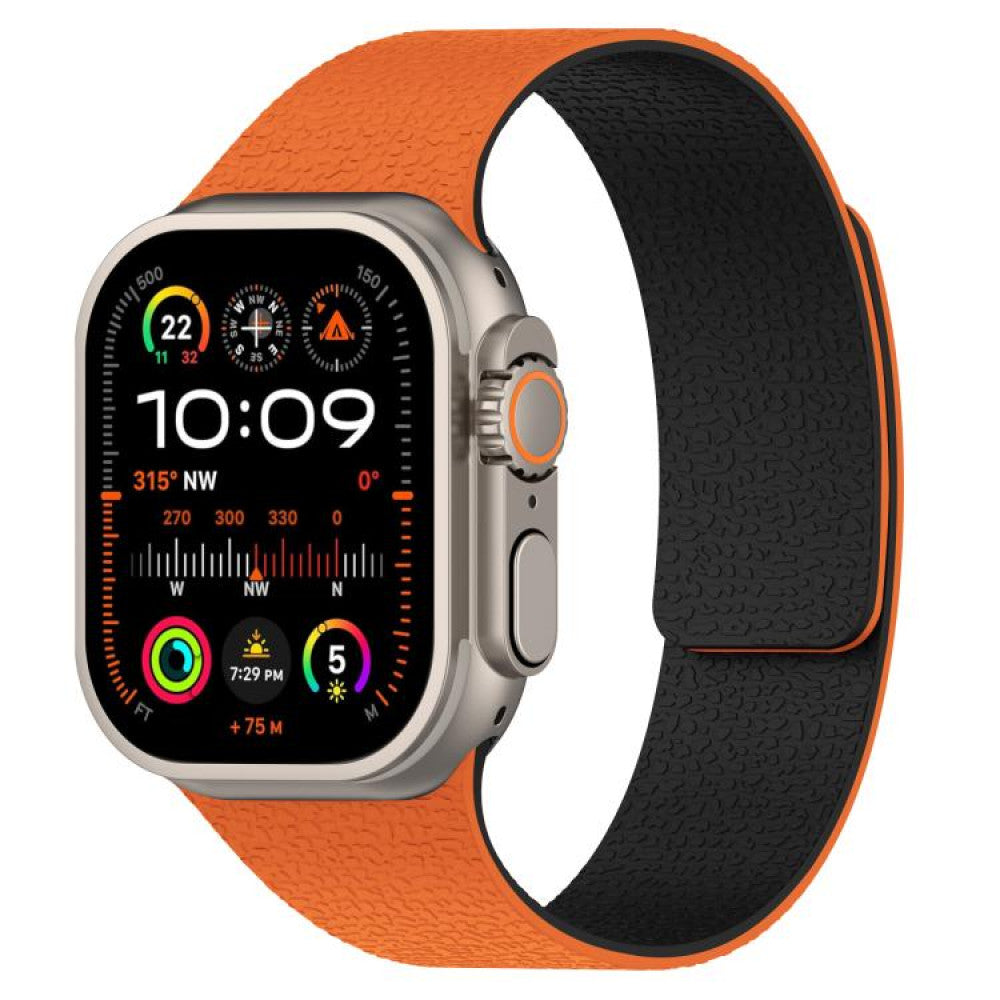 Ремінець Magic Silicon Apple Watch 38 mm 40 mm 41 mm — Orange&Black