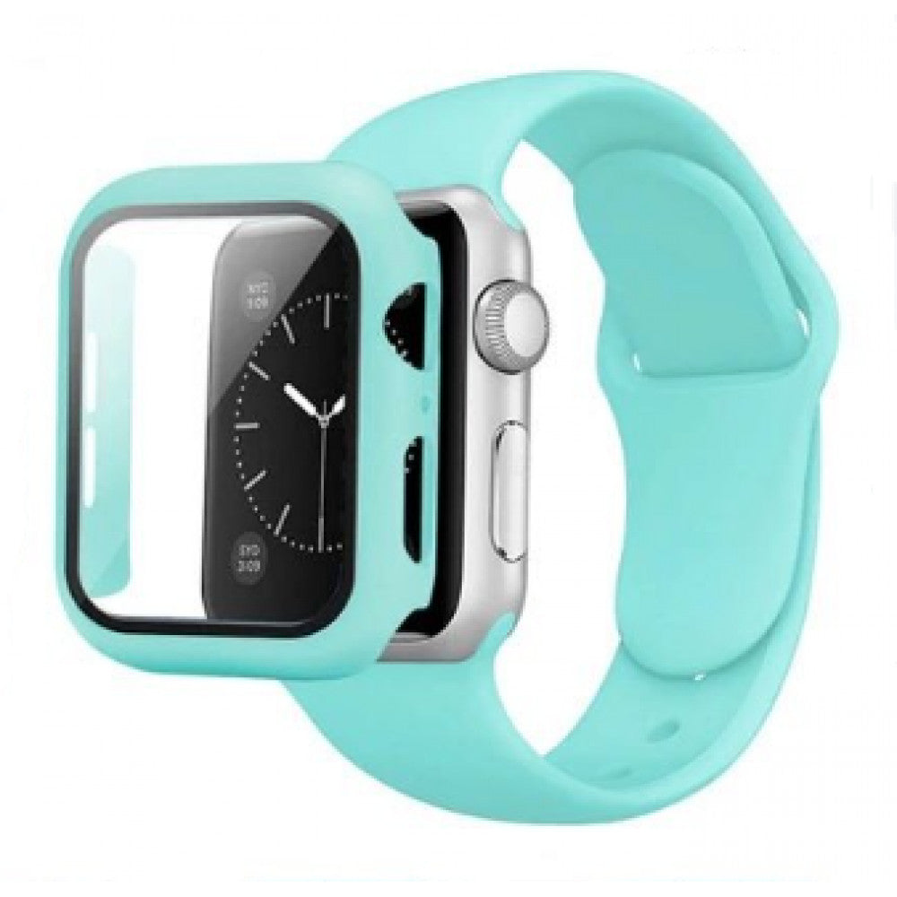 Ремінець Silicon & Glass Apple Watch 41 mm — Mint green