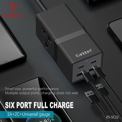 Фільтр живлення 2U | 1P | 2C — Earldom ES-SC22