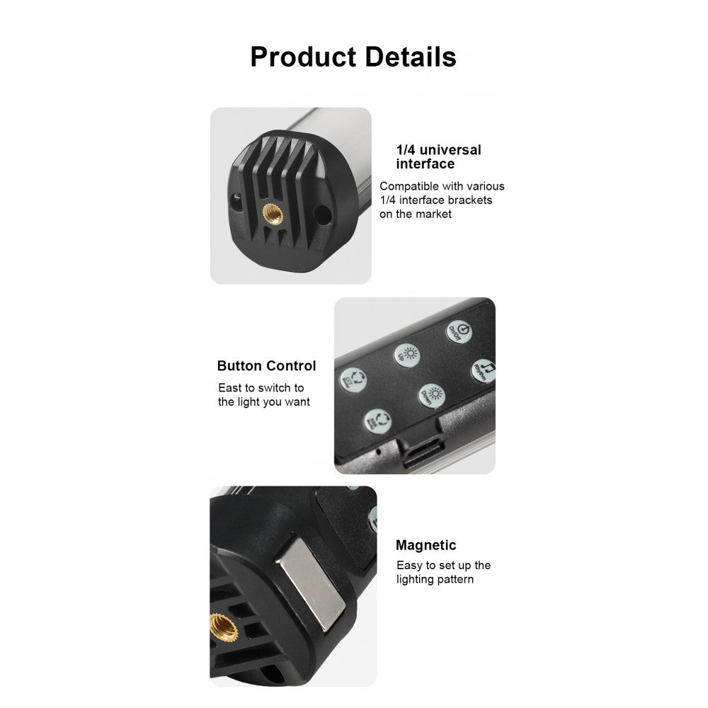 Лампа LED видео Handheld Fill Light Stick SL-30 RGB I USB Charger Cable