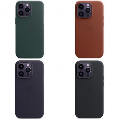 Leather Case With Magsafe iPhone 15 Plus — Evergreen