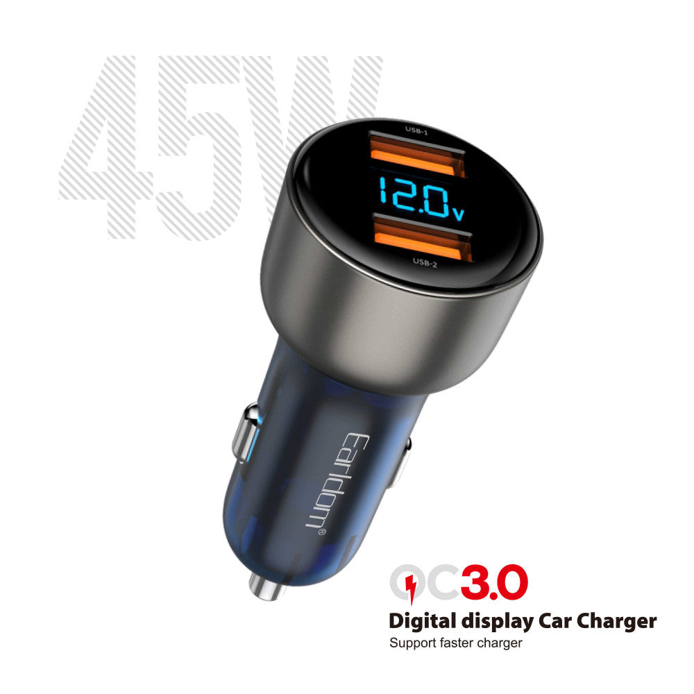 Car Charger 2.4A 2U Earldom ES-CC9