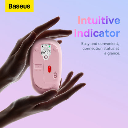 Wireless Mouse — Baseus (B01055503) F01B — B01055503413-00 Pink