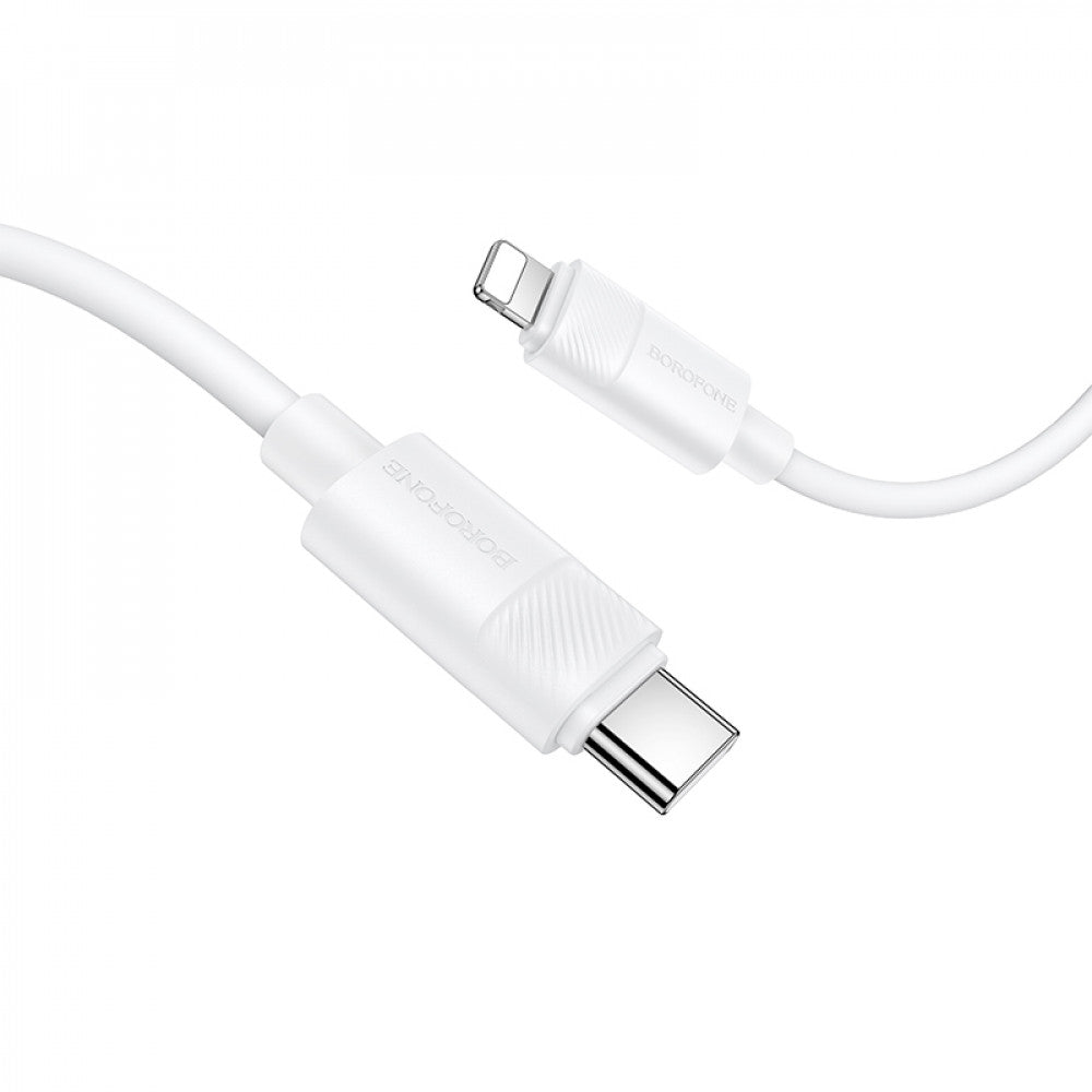 Cable USB C to Lightning 30 W (1m) — Borofone BX123 — White