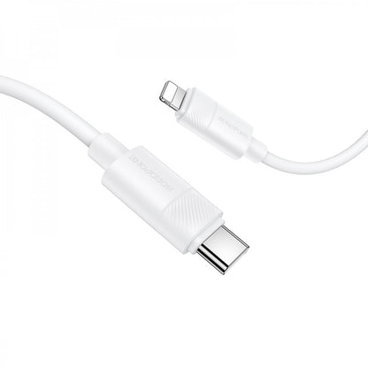 Cable USB C to Lightning 30 W (1m) — Borofone BX123 — White