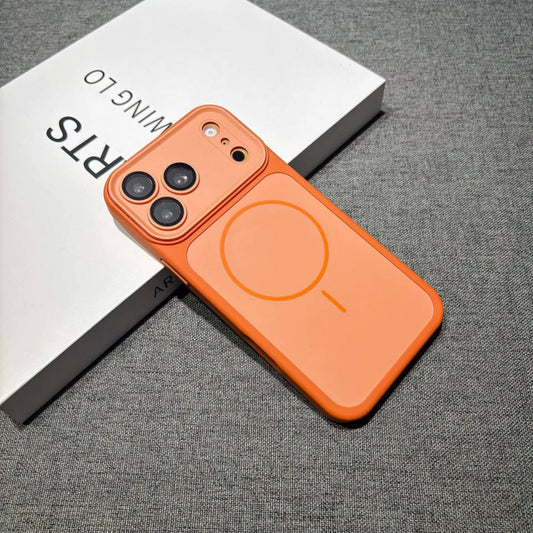 Накладка Чехлы Full camera armor Case With MagSafe — iPhone 16 Pro  — Orange