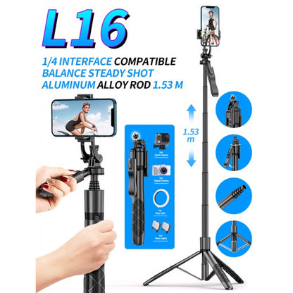 Monopod Tripod | 1.53m | Button Bluetooth | Multifunctional | L16