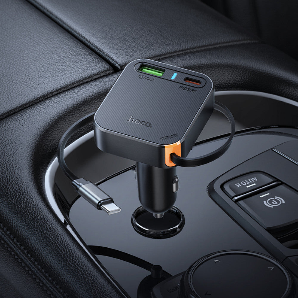 Car Charger | 60W | PD | USB QC3.0 | USB-C | — Hoco NZ18
