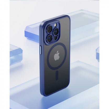 Rock Guard Anti-drop Series TPU Case with Magsafe iPhone 16 Pro — Titanium Blue