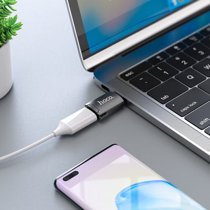 Adapter USB C To HDTV Hoco UA19 — Metal Gray