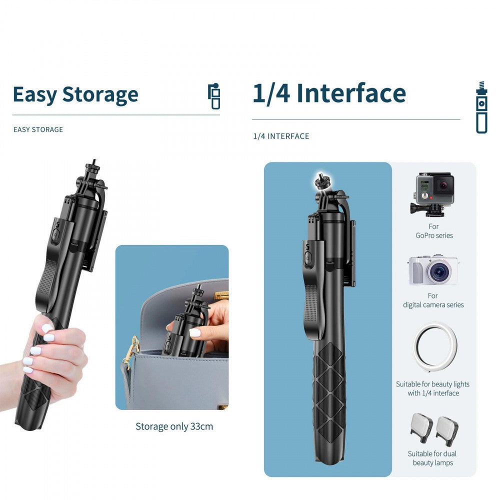 Monopod Tripod | 1.53m | Button Bluetooth | Multifunctional | L16