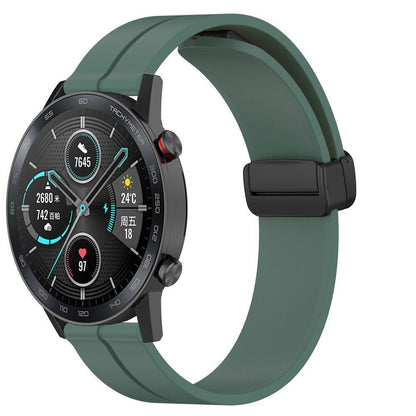 Ремінець Silicone Magic Lock Універсальний 22 mm — Pine needle green