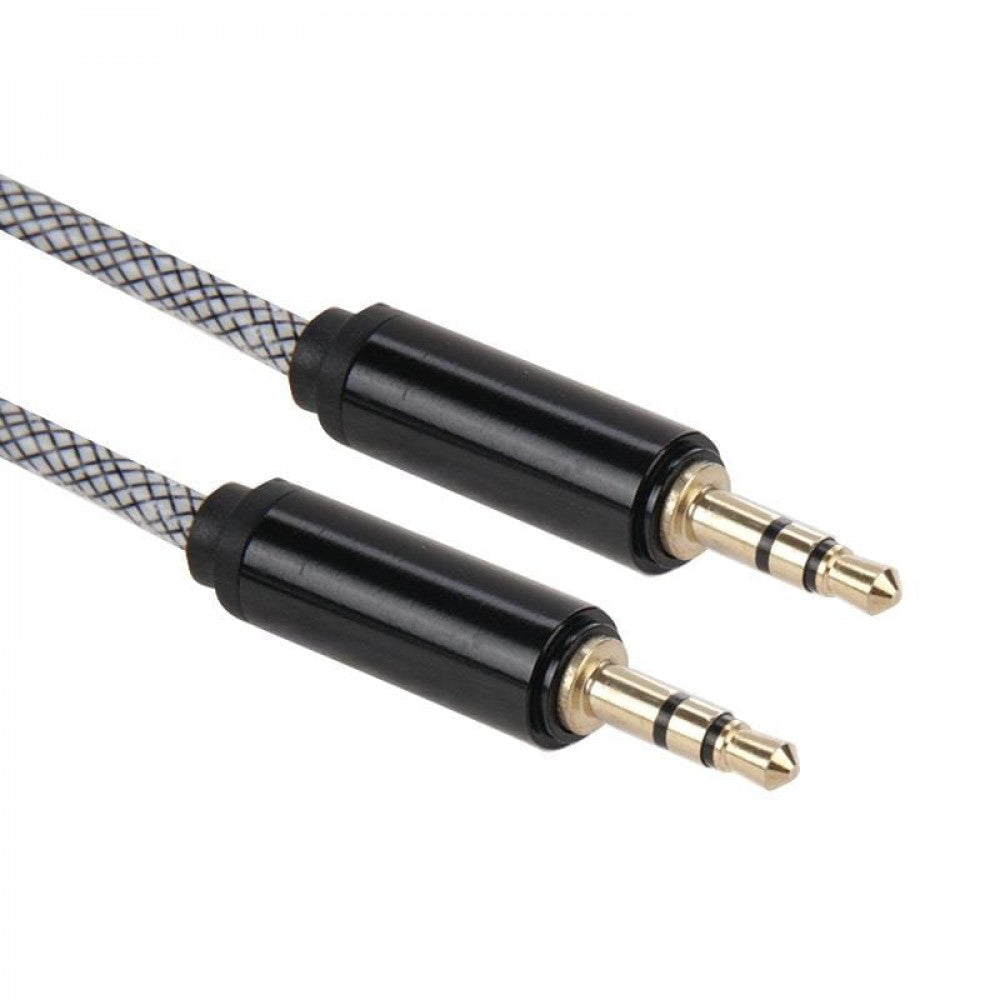 Кабель Aux (Male to Male) (1m) Mesh Metal MultiColor