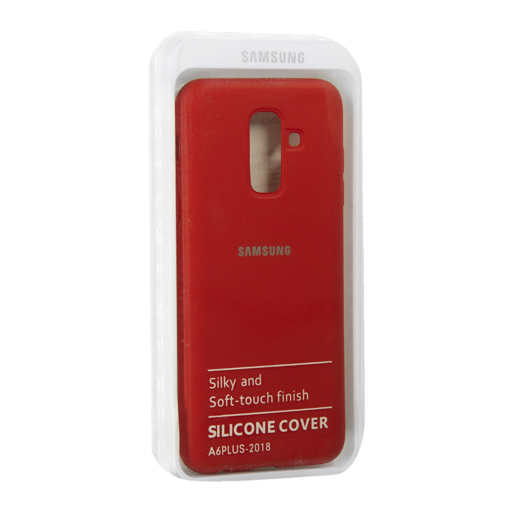 Original Silicone Case Samsung J6 Plus 2018(J610) — Red