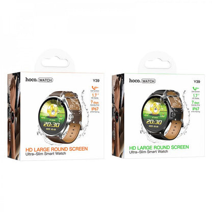 Smart Sports Watch (Call Version) Hoco Y39 — Silver