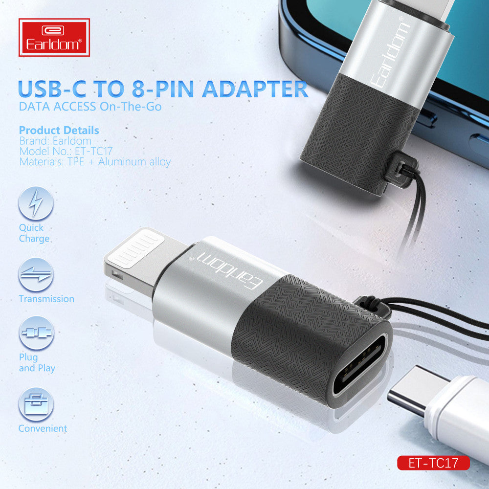 Adapter Lightning To USB C Earldom ET-TC17