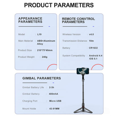 Gimbal Stabilizer For Mobile | 0.7m | — L19