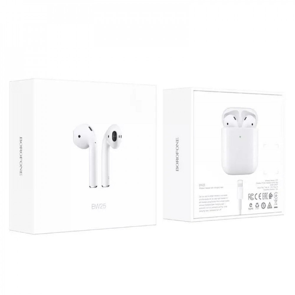 Bluetooth гарнітура TWS Borofone BW25 True — White