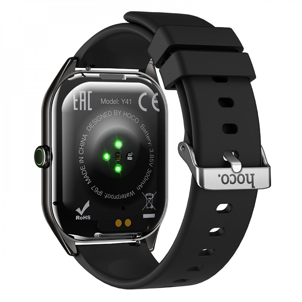 Smart Sports Watch (Call Version) Hoco Y41 — Silver