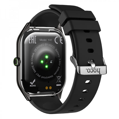 Smart Sports Watch (Call Version) Hoco Y41 — Silver