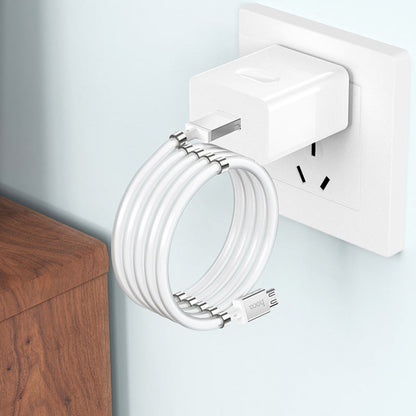 Кабель Micro 2.4A (1m) Hoco U91 Magnetic — White