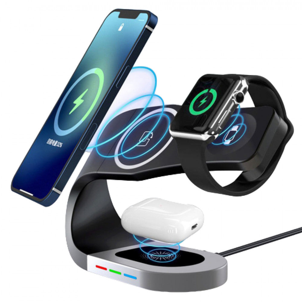 Wireless Charger 3 in 1 15W Y35 — Black