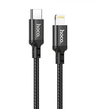 Кабель USB C to Lightning 20W PD (2m) — Hoco X14 Double Speed — Black