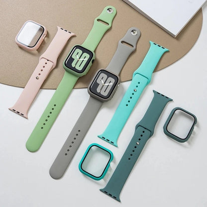 Ремінець Silicon & Glass Apple Watch 41 mm — Dark Green