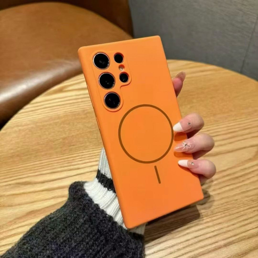 Original Silicone Case with MagSafe — Samsung S22 Ultra — Orange