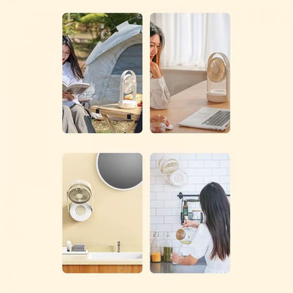 Портативный мини вентилятор WT-F62 - 10000 mAh — Green